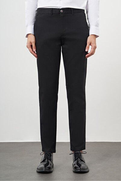 Morven Men's Black Chino Dynamic Fit Pants