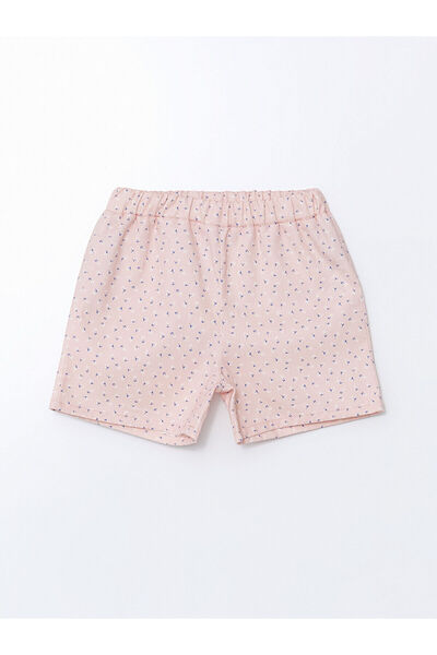 LC Waikiki Lcw Floral Gabardine Girl's Shorts Fast Fashion