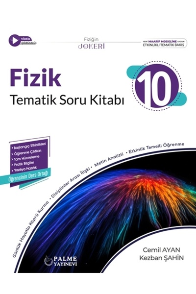 Palme Yayınevi 10.SINIF JOKER FİZİK SORU KİTABI TEMATİK *YENİ MÜFREDAT*