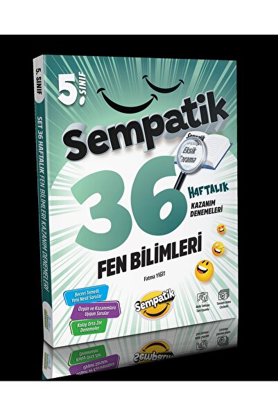 Ünlüler Karması 5.Sınıf Sempatik Fen Bilimleri 36 Haftalık Kazanım Denemeleri