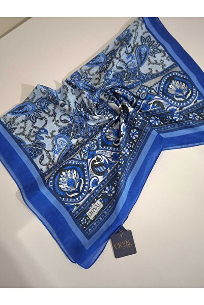 Guzeka شال فيلورا - أزرق