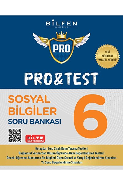 Bilfen Yayıncılık 6.SINIF PRO&TEST SOSYAL BİLGİLER SORU BANKASI 2025 YENİ ÜRÜ...