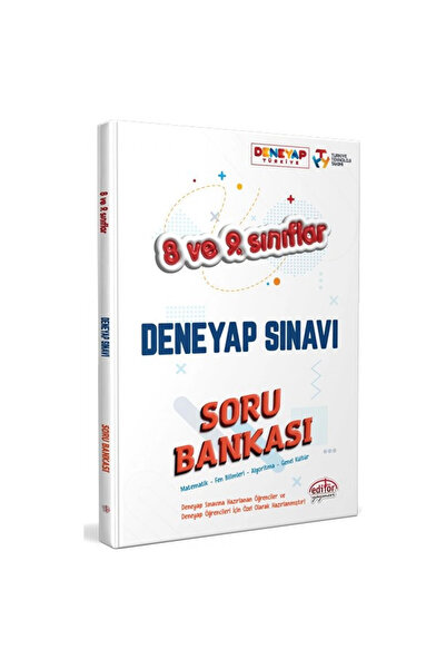 Editör Yayınevi Editör 8 Ve 9. Sınıflar Için Deneyap Sınavı Soru Bankası