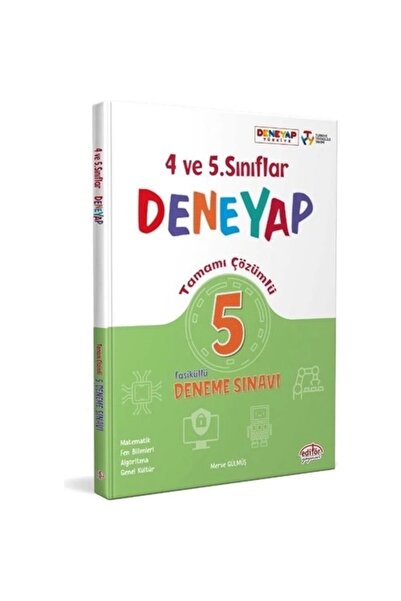 Genel Markalar 4. ve 5. Sınıf Deneyap Tamamı Çözümlü 5 Deneme Sınavı Editör Y...