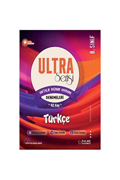 Palme Yayıncılık PALME 8.SINIF ULTRA TÜRKÇE Haftalık Kazanım Kavrama Denemeleri