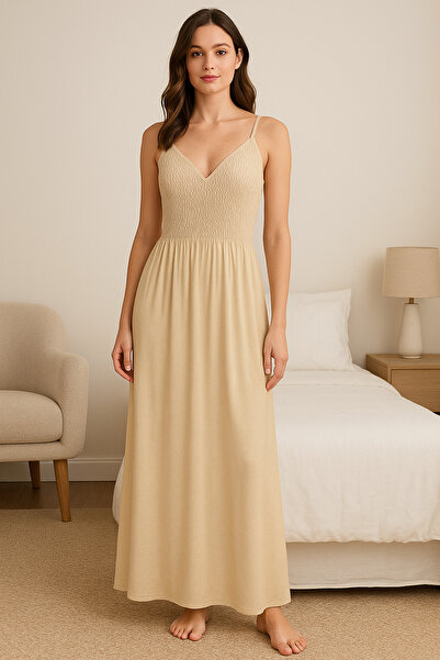 Bisan Soft Cotton Nightgown with Modern Design and Refreshing Colors