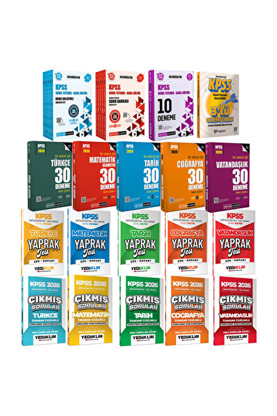 Pegem Akademi Yayıncılık 2026 KPSS Ortaöğretim Mega Set(Konu Anlatımı-Soru Ba...