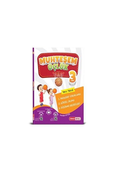 Kırmızı Beyaz Yayınları Kırmızı Beyaz 3. Sınıf Paragraf-görsel Okuma-düşünme ...