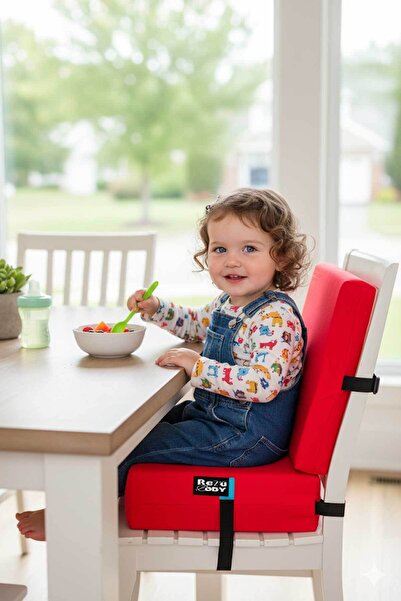 RevuBaby SIRTLI SANDALYE YÜKSELTİCİ MİNDER ARKALIKLI MAMA SANDALYESİ MİNDERİ ...