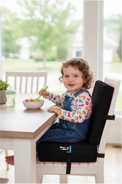 RevuBaby SIRTLI SANDALYE YÜKSELTİCİ MİNDER ARKALIKLI MAMA SANDALYESİ MİNDERİ ...