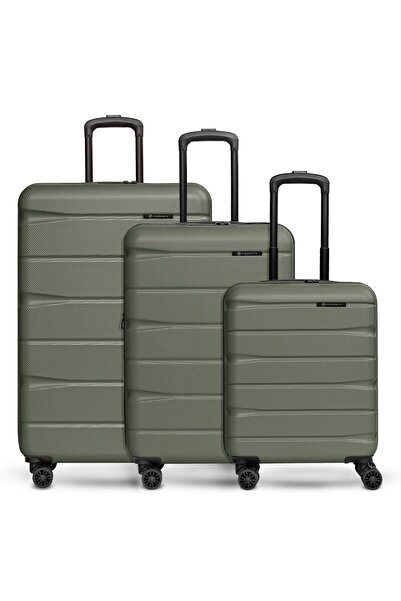 Franky Munchen 4.0 Set valiză cu 4 roți 3 piese cu pliere elastică