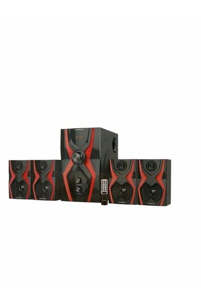 ULTRATEKNO Carboon Serisi Bluetoothlu 4+1 Dijital Ekran Radyolu Usb Tf Destekli Ses Sistemi 52 Watt