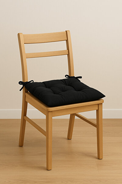 TicaretJet Kare Siyah Sandalye Minderi 40 X 40 Cm | Minder | Bahçe Balkon Min...