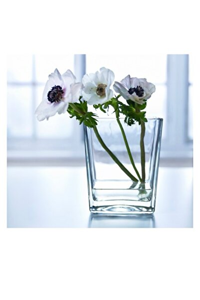 IKEA cam vazo, saydam cam, 17cm