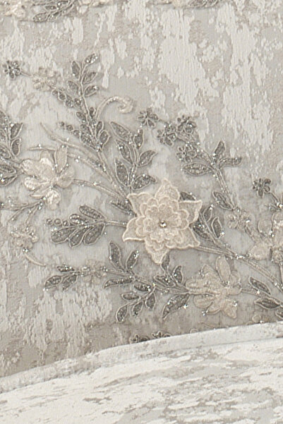 NAKIŞHAN Victoria Bedspread Set-Grey 3 Pieces