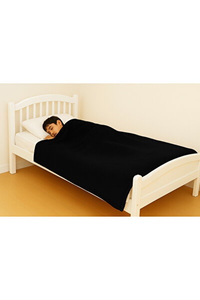 Fronte Home بطانية أطفال من القطيفة الناعمة باللون الأسود من Wellsoft