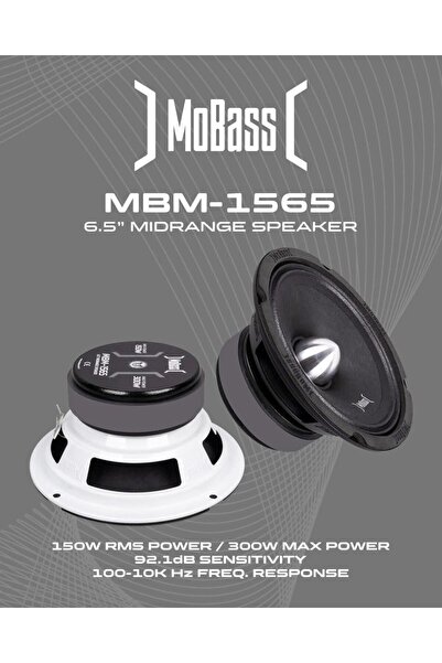 MOBASS MBM-1565 16 CM 300W 150RMS MİDRANGE 1 TAKIM 2 ADET