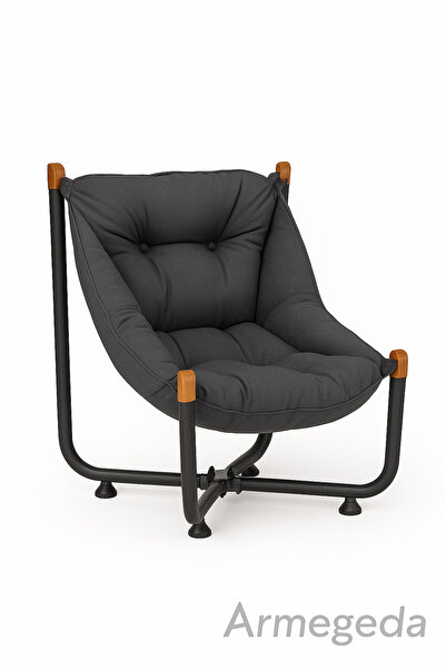 Armegeda Füme Alüminyum Minderli Sandalye | Katlanabilir, Dayanıklı, Rahat, B...