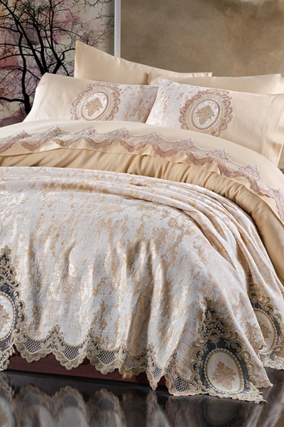 NAKIŞHAN Hanedan Pike Set-Cappuccino 6 Pieces