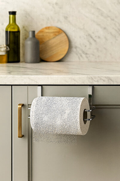 Feronyahome & Garden Dolap Kapağı Kağıt Havlu Askısı, Krom Askılı Kağıt Havlu...