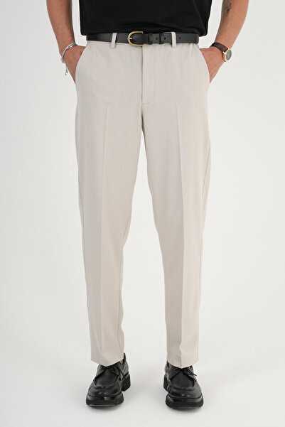 Redline Comfort Slim Fit Kumaş Pantolon Krem