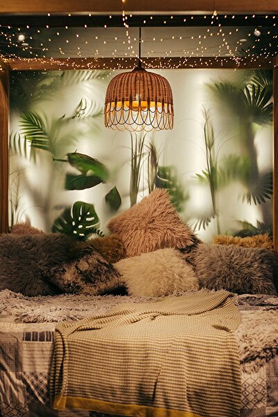 rattam Bambu, Hasır Sarkıt Avize 35 - 37cm: Pendant