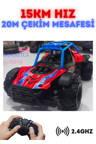 Boratila Toys 2.4Ghz 15km hız 20Metre Çekim Mesafesi Uzaktan Kumandalı Şarjlı...