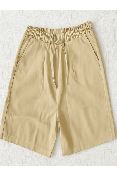 Ersa Combed Cotton Shorts with Pockets