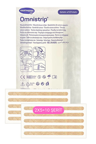 Hartmann OMNISTRIP 6x101 mm STERİL YARA KAPAMA ŞERİTLERİ 10'LU 2 PAKET