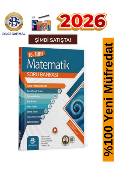 Bilgi Sarmal Yayınları 2026 10.Sınıf Matematik %100 Yeni Maarif Müfreadat Vid...