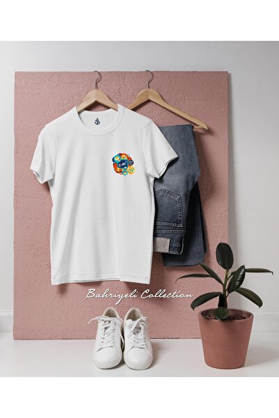 bahriyeli.jpeg oversized Φυσικός τύπος Φιλοσοφίας Μπλουζάκι Unisex με σχέδιο τσέπης