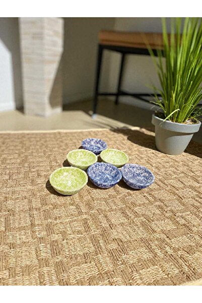 Home Ceramic 6-Piece Mixed Color Snack Bowl/Sauce Bowl/Jam Bowl