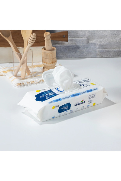 Ultra Compact Servetele Umede Multi-Suprafete cu Otet si Bicarbonat, 2 Pachete, 22x22cm 100 buc