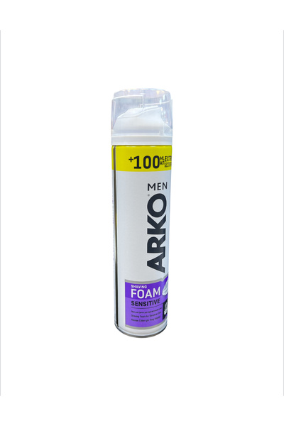 ARKO Shaving Foam 200ml Sensitive (0043) --- Arko Shaving Foam 200ml for Sensitive Skin