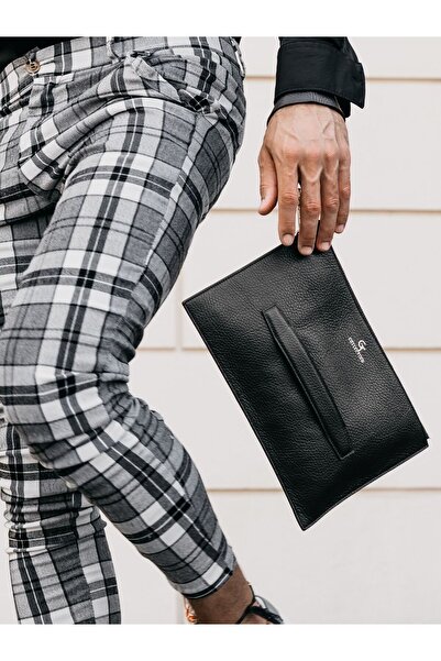 GT Collection Men's Leather handbag - Handmade item with unique design - Men's Fashion Clutch Bag