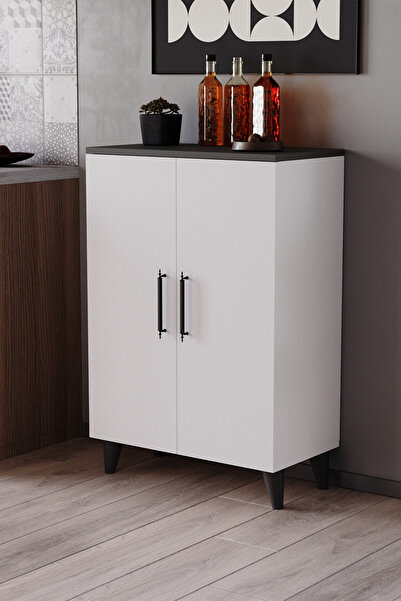 Enda Home Eren – 3 Raflı 2 Kapaklı Çok Amaçlı Dolap Mutfak Dolabı Banyo Dolab...