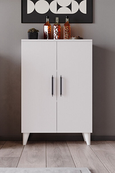 Enda Home Eren – 3 Raflı 2 Kapaklı Çok Amaçlı Dolap Mutfak Dolabı Banyo Dolab...