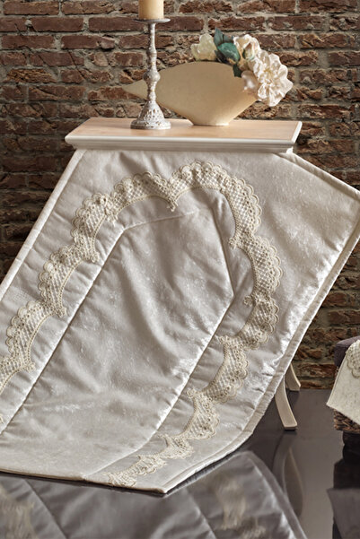 NAKIŞHAN Nisa Seccade Seti-Krem 4 Parça