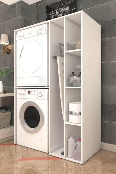 Kenzlife Membran Çamaşır Kurutma Makinesi Dolabı Yaromira Trkbyz Köşeli 180*120*64 Mebran Kapak Suntalam