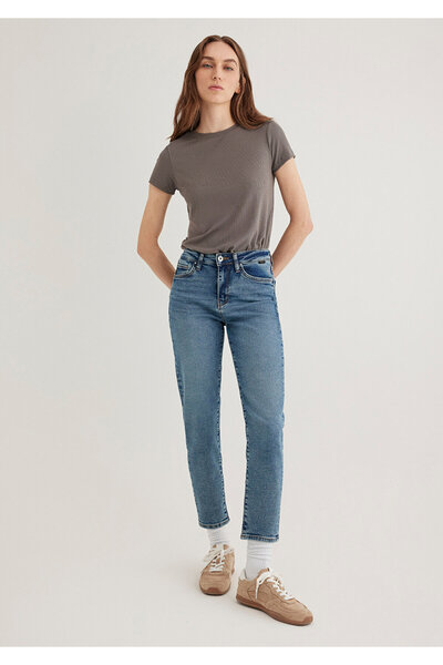 Mavi Cindy Gold Shape Puslu Indigo Mavisi Jean Pantolon 100277-89183