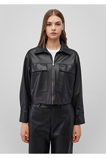 Mavi Siyah Suni Deri Gömlek Regular Fit / Normal Kesim 1210967-900