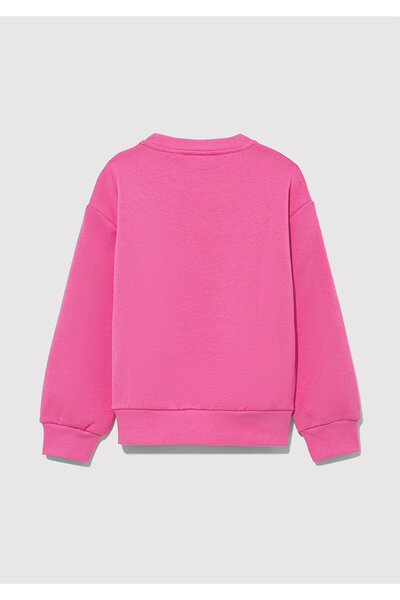 Mavi Bugs Bunny Baskılı Pembe Sweatshirt 7S10072-71095