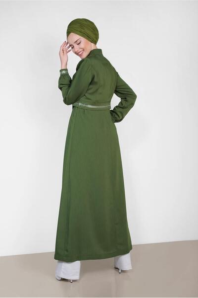 Alvina 1474 Model Zippered Top Coat