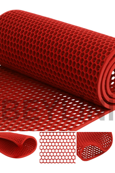 BEYLİNİ Bal Petek PVC Paspas Islak Zeminlerde Kaydırmaz İç Dış Mekan Banyo Duş Lavabo Havuz Kenarı Halısı