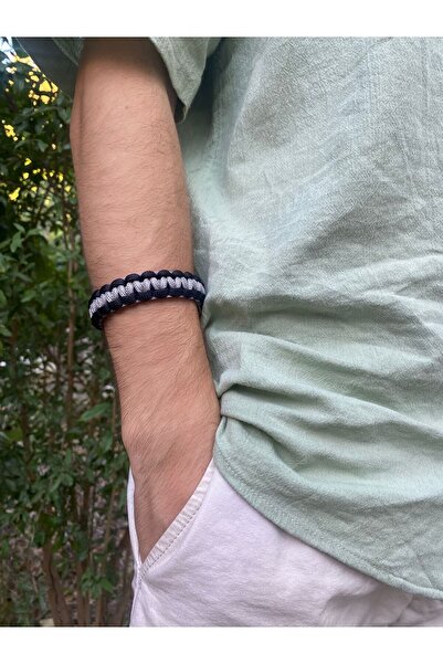 My Strape سوار باراكورد طراز كوبرا باللونين الأسود والرمادي