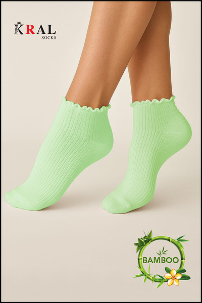 Miss Lana Дамски бамбукови чорапи (4 ЧИФТА) Цветни ботуши с волани Дамски чорапи