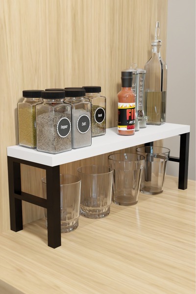 SteelDesing Mutfak Banyo Organizeri, Tezgah Masa Üstü Raf, Çay ,kahve ,baharatlık,makyaj Standı