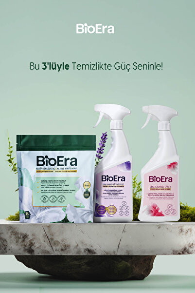 BioEra Temizliğin 3 Kahramanı, Leke Çıkartıcı, Aktif Beyazlatıcı, Yanmış Yağ ...