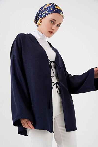 Hiccup Bdart Pompom Detailed V-Neck Loose Kimono