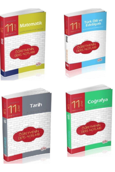 Editör Yayınevi Editör 11. Sınıf Sözel Eşit Ağırlık Öğretmenin Ders Notları Seti